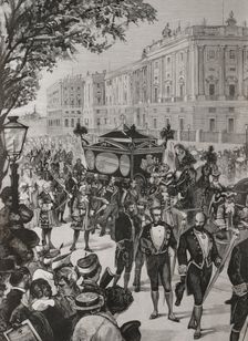 Death of Queen Maria de las Mercedes, Mercedes of Orléans (1860-1878), Madrid, Spain, 1878. Creator: Andrés Ovejero