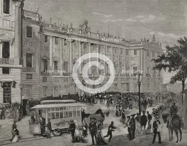 Death of Queen Mercedes of Orléans (1860-1878), Madrid, Spain, 1878.  Creator: Andrés Ovejero.
