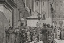 Death of Queen Mercedes of Orléans (1860-1878), Madrid, Spain, 1878. Creator: Tomás Carlos Capuz