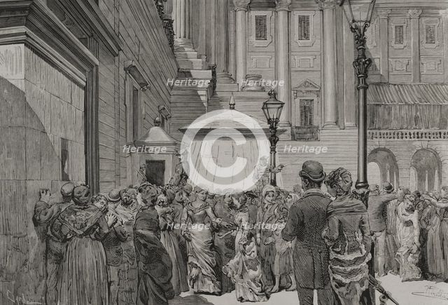 Death of Queen Mercedes of Orléans (1860-1878), Madrid, Spain, 1878. Creator: Tomás Carlos Capuz.