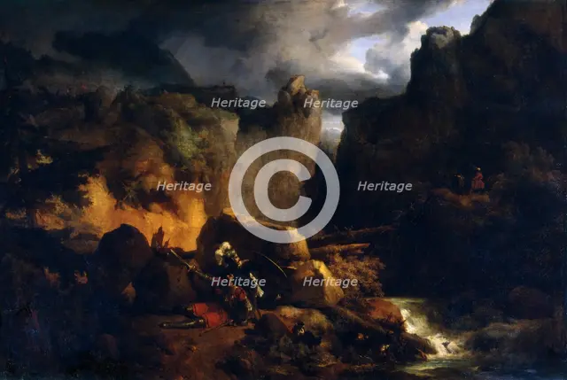'Death of Roland', c1818. Artist: Achille Etna Michallon