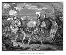 Death of Richard III at the Battle of Bosworth Field, 22 August 1485 (c19th century)