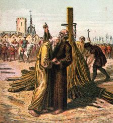 Death of Ridley and Latimer 1555, (c1850)