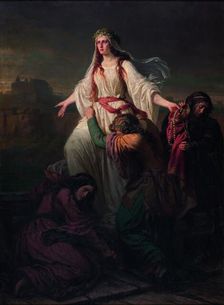Death of Wanda, 1859. Creator: Maksymilian Piotrowski
