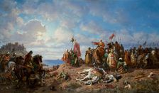 Death of Wladyslaw Jagiellon near Varna, between 1865-1876. Creator: Stanislaus von Chlebowski