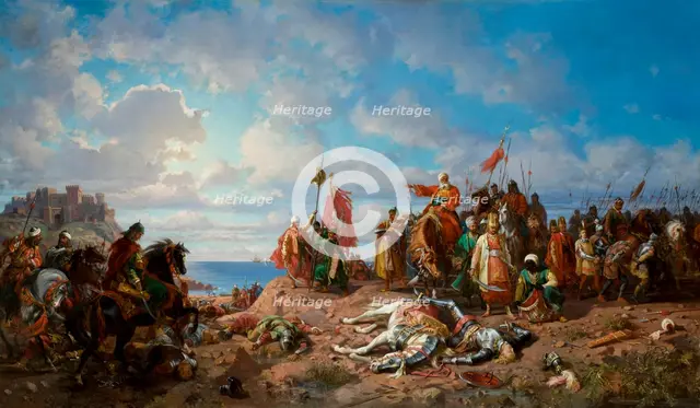 Death of Wladyslaw Jagiellon near Varna, between 1865-1876. Creator: Stanislaus von Chlebowski.