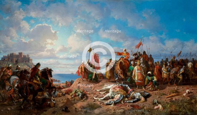 Death of Wladyslaw Jagiellon near Varna, between 1865-1876. Creator: Stanislaus von Chlebowski.