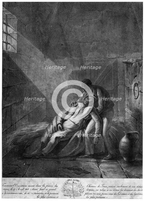 Death of Toussaint Louverture, Haitian Revolutionary leader, 27th April 1803. Artist: Unknown