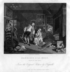 Death of the Earl plate V of Marriage a la mode 1833. Artist: TE Nicholson