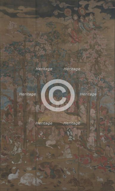 Death of the Historical Buddha (Nehan-zu), 15th century. Creator: Unknown.