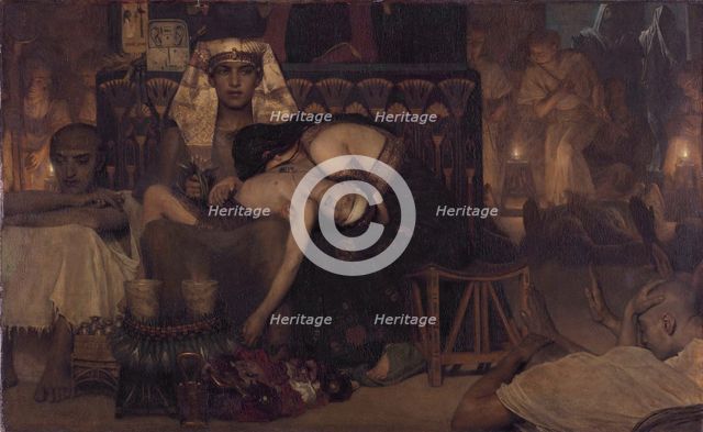 Death of the Pharaoh's Firstborn Son, 1872. Artist: Alma-Tadema, Sir Lawrence (1836-1912)
