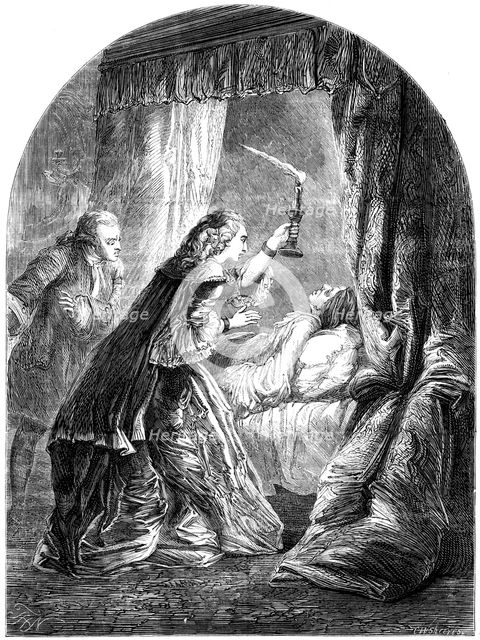 Death of the Prince of Wales, son of King George II. Artist: C Sheeres