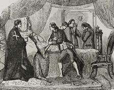 Death of the Princess of Asturias, May 21, 1806, (1851). Creator: Unknown
