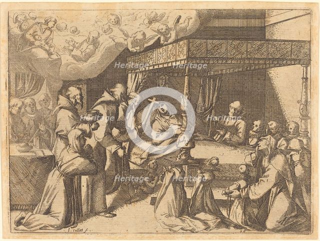 Death of the Queen, 1612. Creator: Jacques Callot.