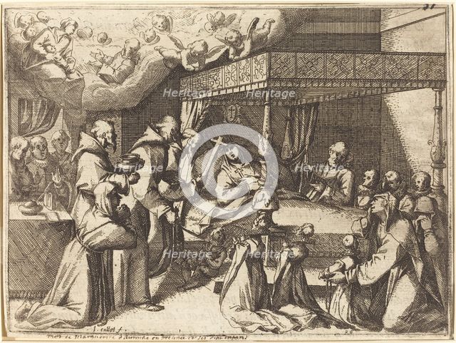 Death of the Queen, 1612. Creator: Jacques Callot.