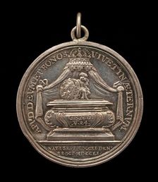 Death of the Stadholder [reverse], 1751. Creator: Johann Georg Holtzhey