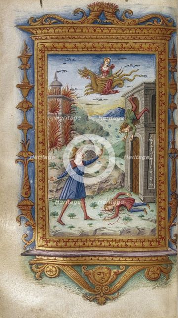 Death of the sons of Medea (Illustration for The Heroides by Ovid), 1485-1499. Artist: Majorana, Cristoforo (active ca. 1480-1494)
