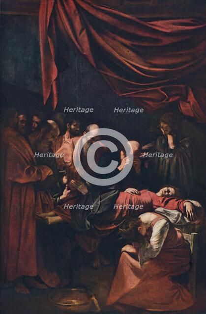 'Death of the Virgin', c1606. Artist: Michelangelo Caravaggio.
