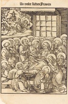 Death of the Virgin. Creator: Hans Wechtlin the Elder