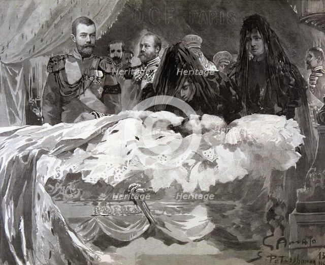 Death of Tsar Alexander III, Nov 1894.  Creator: Gennaro Amato.