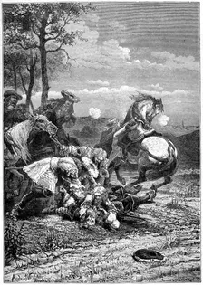Death of Turenne, Henri de La Tour d’Auvergne, marshal of France, 1898. Artist: Laplante