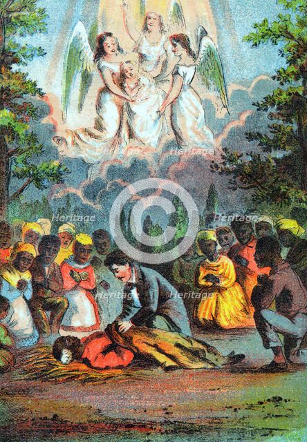 Death of Uncle Tom, c1870. Creator: Unknown.