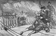 Death of Van Tromp 10 August 1653, (c1880)