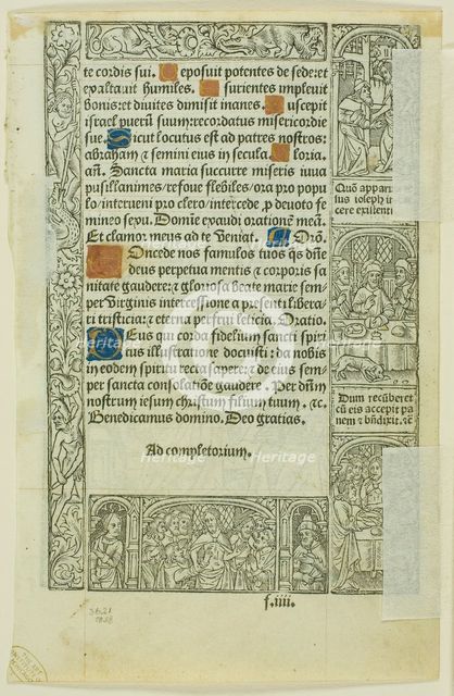 Death of Virgin, from Book of Hours, n.d. Creator: Philippe Pigouchet.