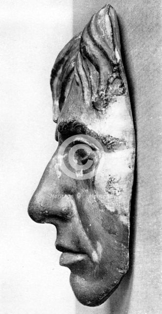 Death mask of Admiral Lord Nelson. Artist: Unknown