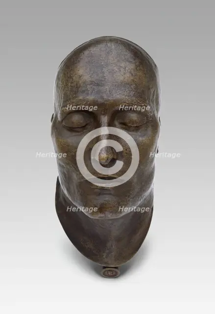 Death Mask of Napoleon, modeled 1821 (cast 1833). Creators: Louis Richard, E. Quesnel.