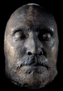 Death mask of Oliver Cromwell, c1658. Creator: Unknown