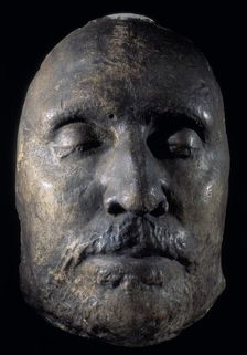 Death mask of Oliver Cromwell, c1658