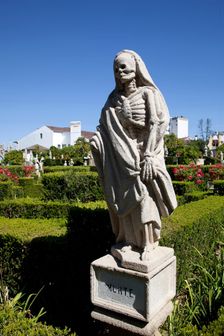 Death statue in the Garden of the Episcopal Palace, Castelo Branco, Portugal, 2009. Creator: Samuel Magal