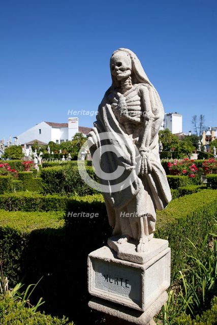 'Death', statue in the Garden of the Episcopal Palace, Castelo Branco, Portugal, 2009. Creator: Samuel Magal.