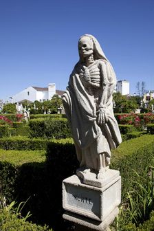 Death statue in the Garden of the Episcopal Palace, Castelo Branco, Portugal, 2009. Artist: Samuel Magal