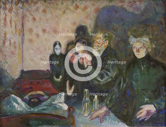 Death Struggle, 1915. Creator: Edvard Munch.