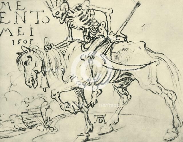 Death riding, 1505, (1943). Creator: Albrecht Durer.