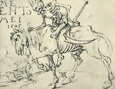 Death riding, 1505, (1943). Creator: Albrecht Durer