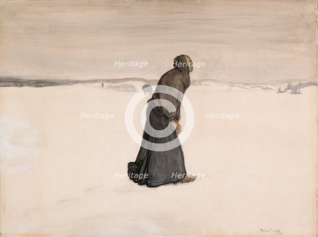 Death´s Walk, 1896. Creator: Magnus Enckell.