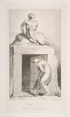 Death's Door, from The Grave, a Poem by Robert Blair, March 1, 1813. Creator: Luigi Schiavonetti