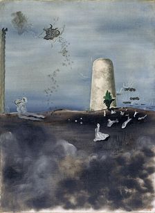 Death Watching his Family, 1927. Creator: Yves Tanguy