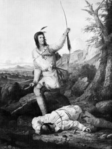 Death Whoop 1868.Artist: Seth Eastman