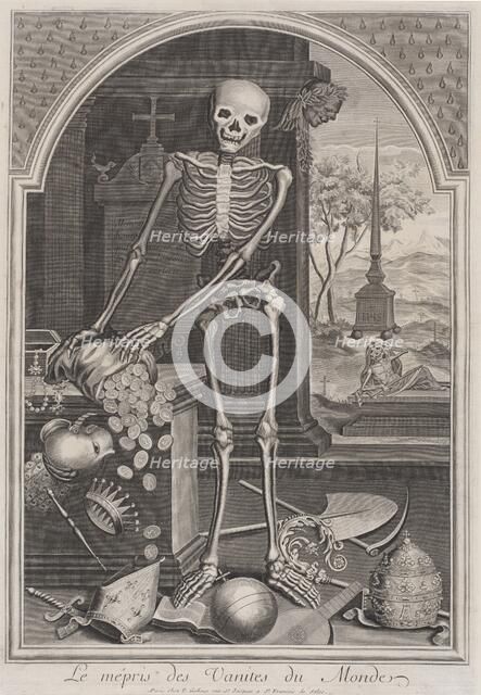 Death with Worldly Vanities, 1700/1720. Creator: Unknown.