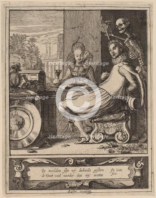 Death Taking a Couple by Surprise. Creator: Jan van de Velde II.