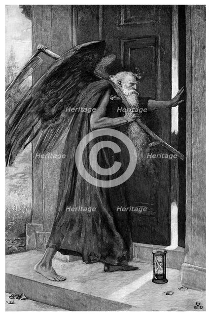 'Death the Reaper', 1895.Artist: P Naumann