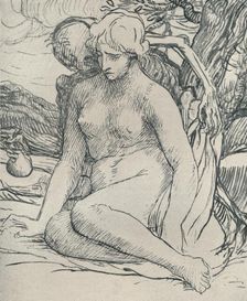 Death the Wooer c1895, (1923). Artist: Alphonse Legros