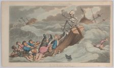 Death Turned Pilot (from The English Dance of Death, vol. II, pl. 9), June 1, 1815., June 1, 1815. Creator: Thomas Rowlandson