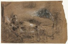 Deathbed Scene, n.d. Creator: Jean-Baptiste Carpeaux