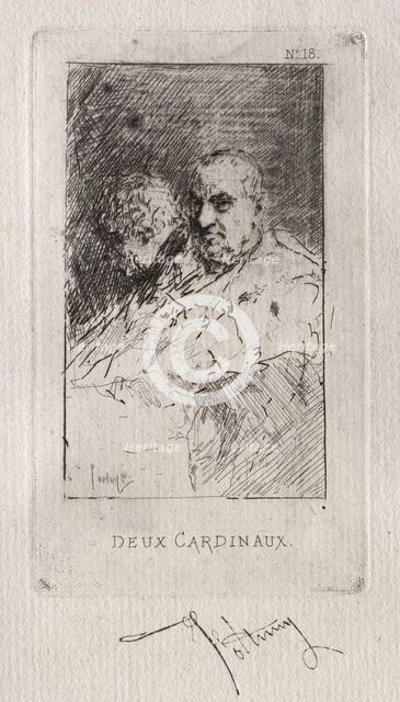 Deaux Cardinaux. Creator: Mariano Fortuny y Carbó (Spanish, 1838-1874).