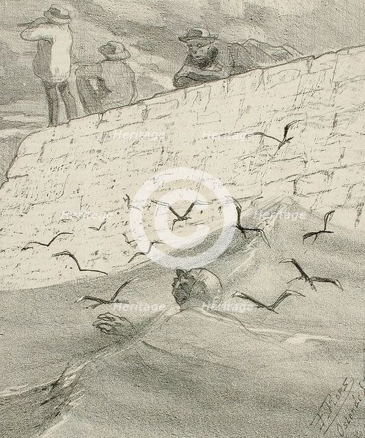 Déballages, 1857. Creator: Félicien Rops.